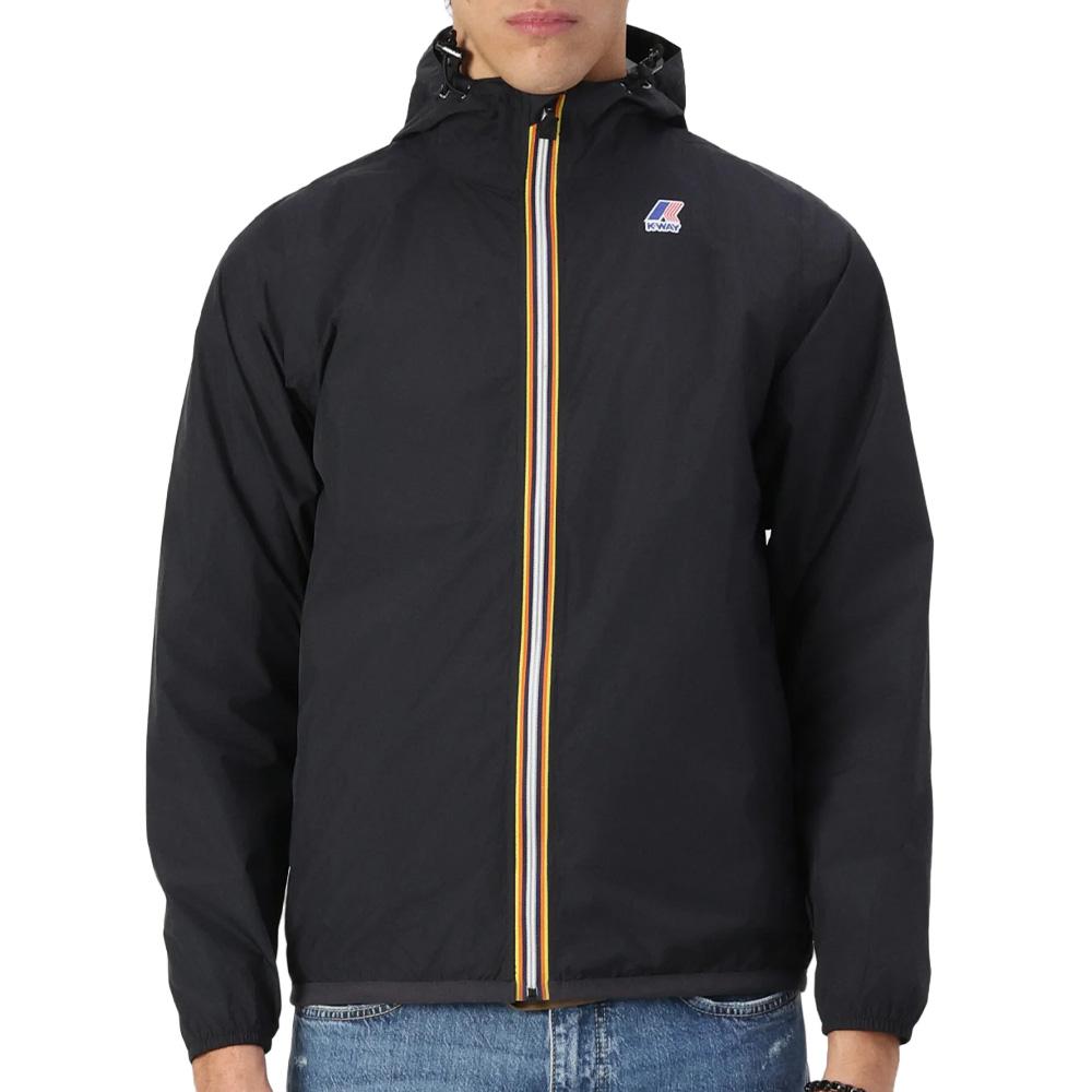 Schwarze Windjacke für Damen und Herren von K-WAY „Le vrai 4.0 Claude“ günstig