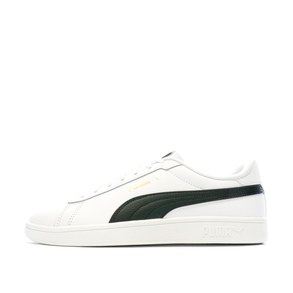 Baskets Blanches/Noires Homme Puma Smash 3.0 390987 pas cher