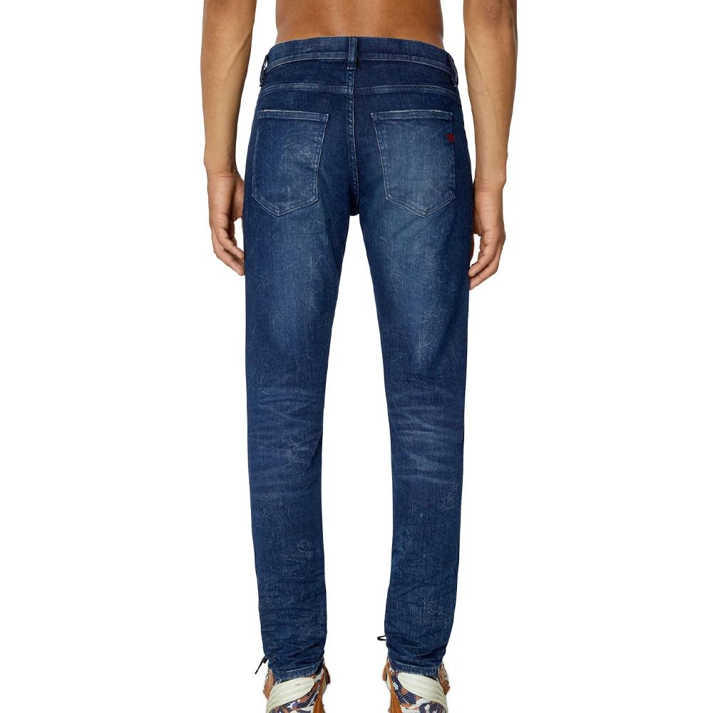 Jean Slim Bleu Brut Homme Diesel 2019 D-strukt vue 2