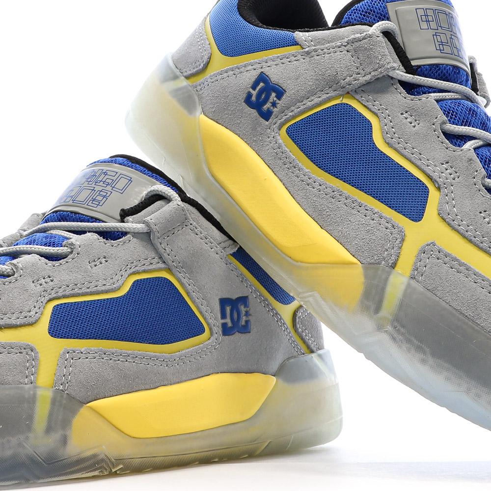Zapatillas de deporte grises/azules/amarillas para hombre Dc shoes Metric X Hongo ver 7