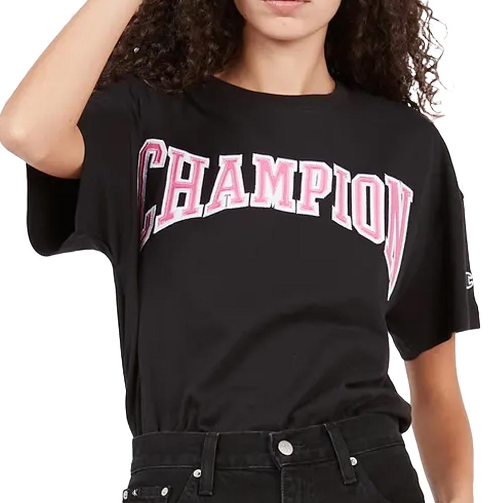 T shirt champion femme noir hotsell