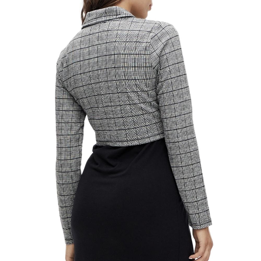 Blazer de Grossesse Gris/Noir Femme Mamalicious Noelli vue 2