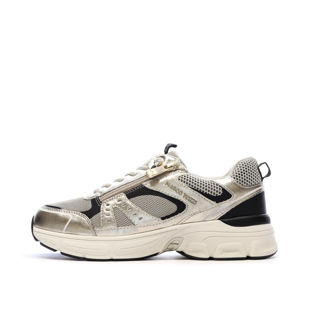 Baskets Doré Femme Marco Tozzi Gold pas cher