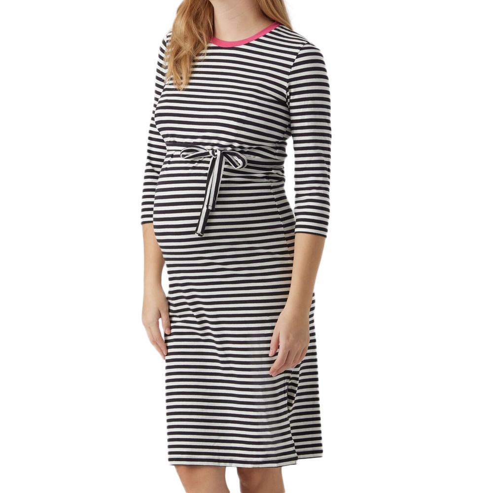 Robe Noire/Blanche Femme Mamalicious Gisela pas cher
