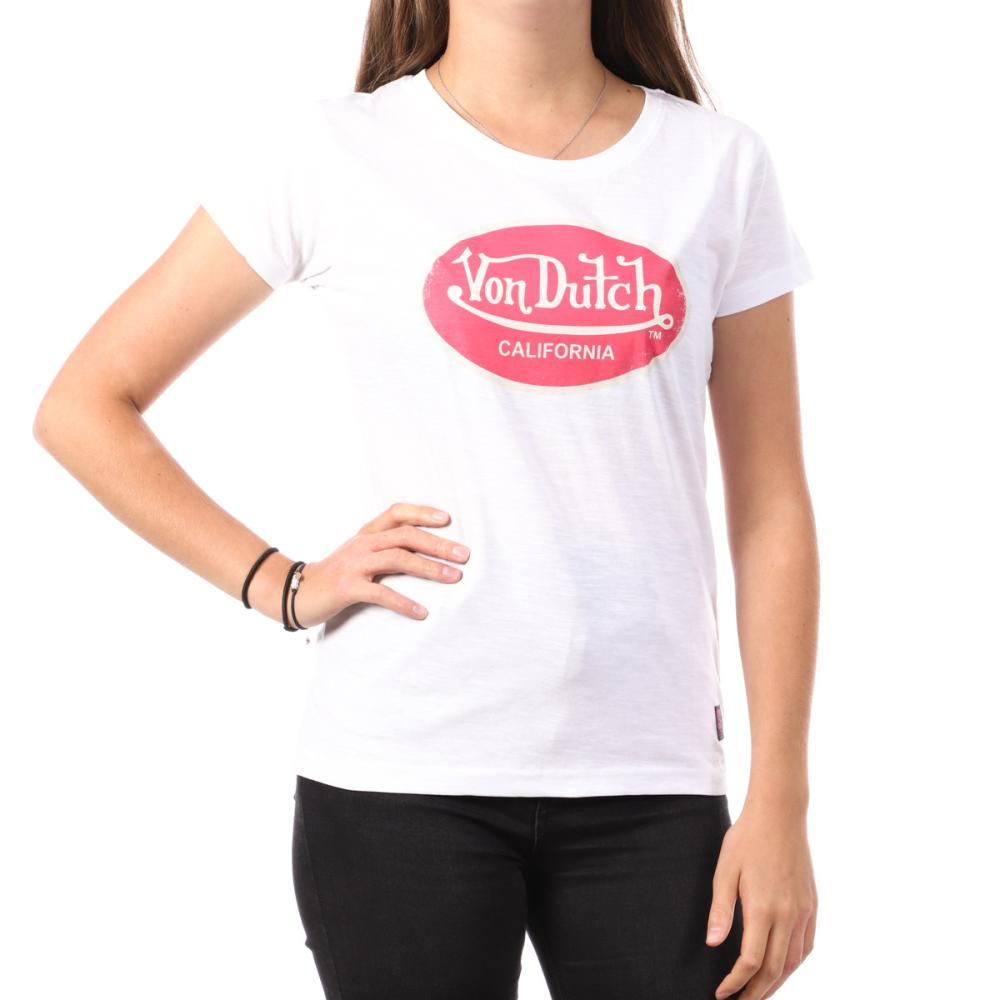 T-shirt Blanc Femme Von Dutch Rona pas cher