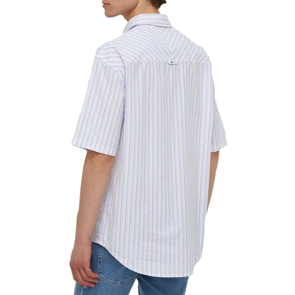 Chemise Blanche/Bleu/Rouge Homme Tommy Hilfiger Stripe Luxe vue 2