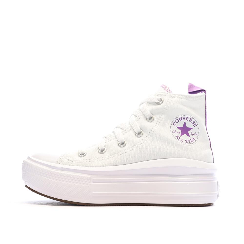 Baskets Blanches Fille Converse Ct All Star Move Platform pas cher