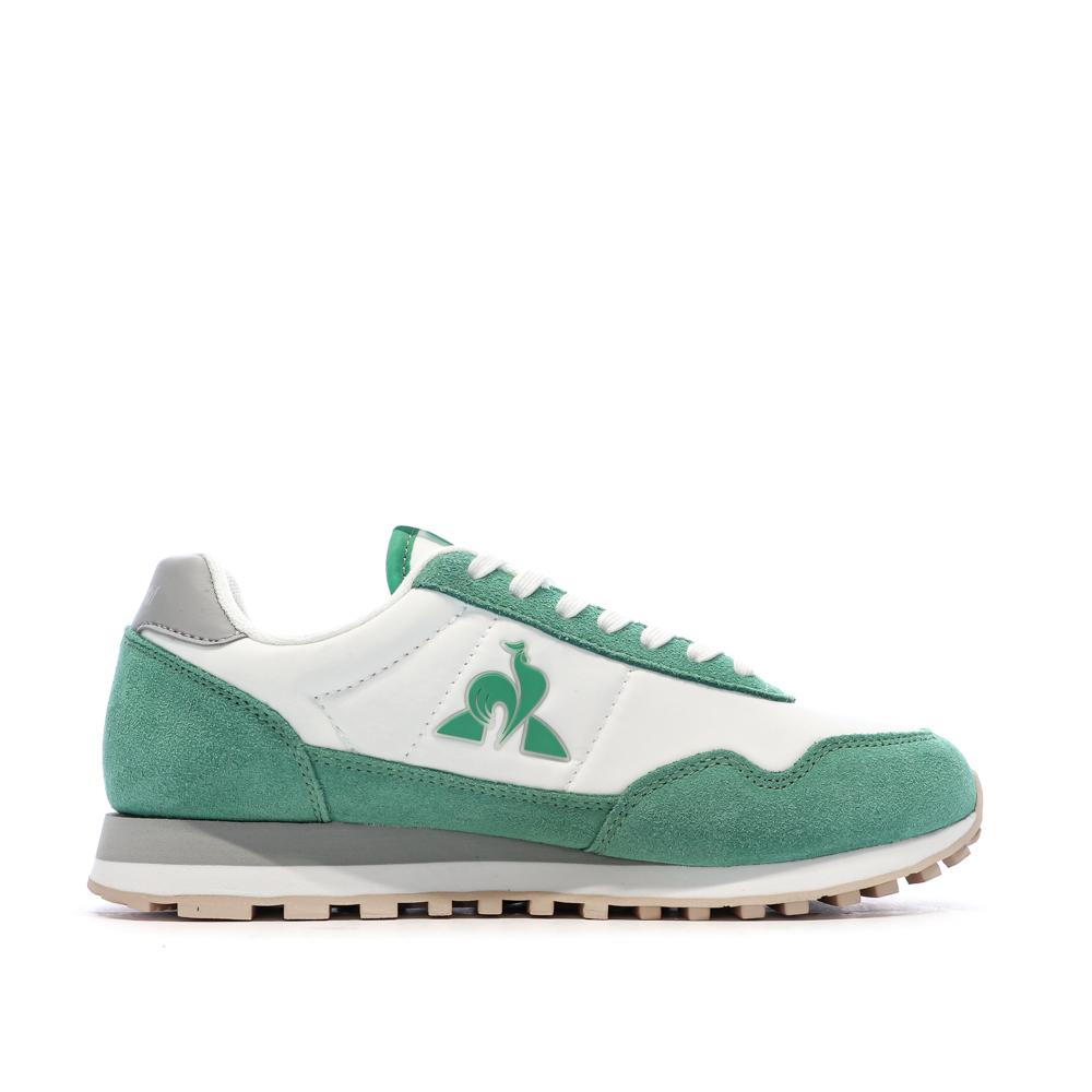 Baskets Blanches/Verte Femme Le Coq Sportif Astra_2 W Optical vue 2