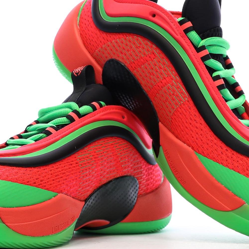 Chaussures de Basketball Rouges/Vertes Homme Adidas D.o.n. vue 7