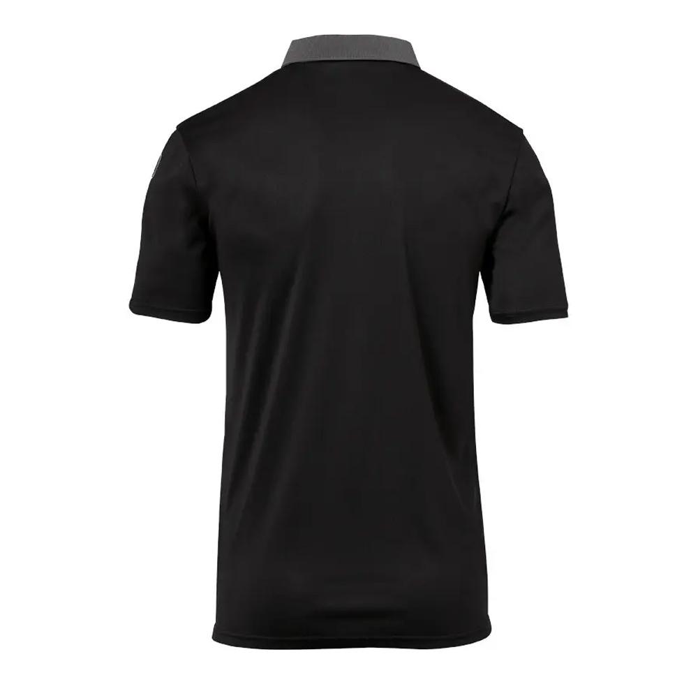 UHLSPORT Offense 23 Men’s Grey/Black Polo Shirt Photo of the Espace des Marques %store% store - view of %key%