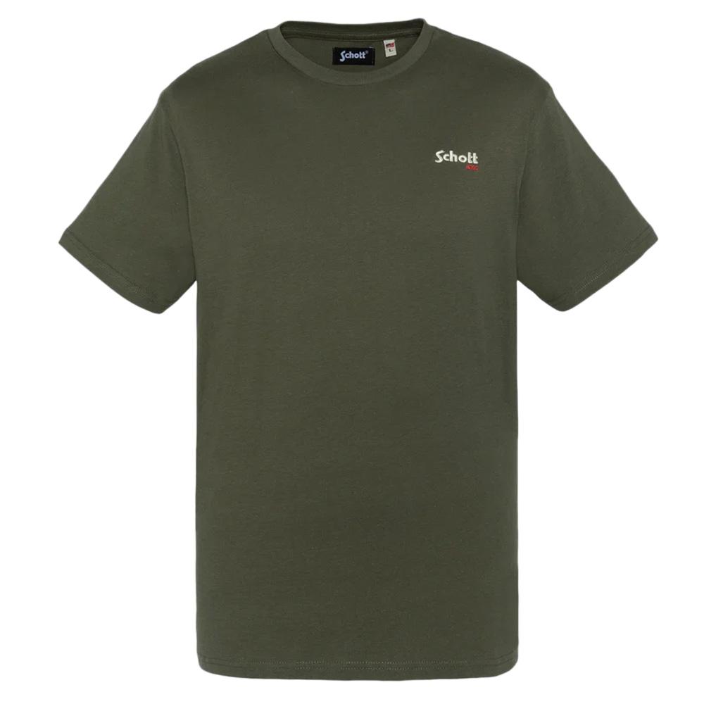 T-shirt Kaki Homme Schott Brode pas cher