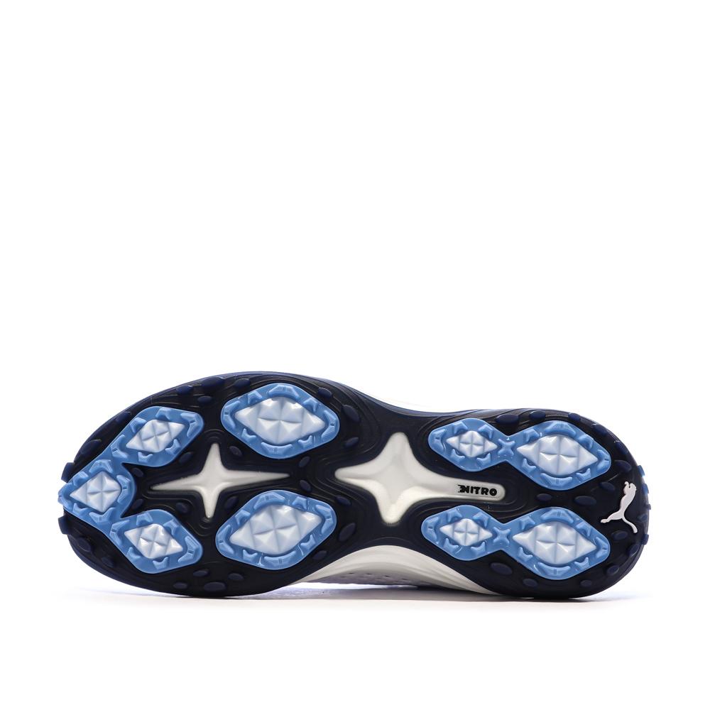 Zapatillas de golf Puma Shadowcat Nitro™ Lea Blanco/Azul Marino, Hombre ver 5
