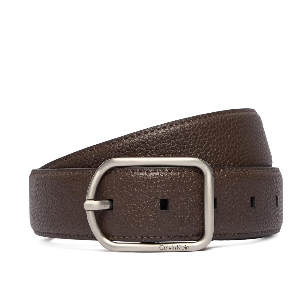 Ceinture Marron Homme Calvin Klein Jeans Round pas cher