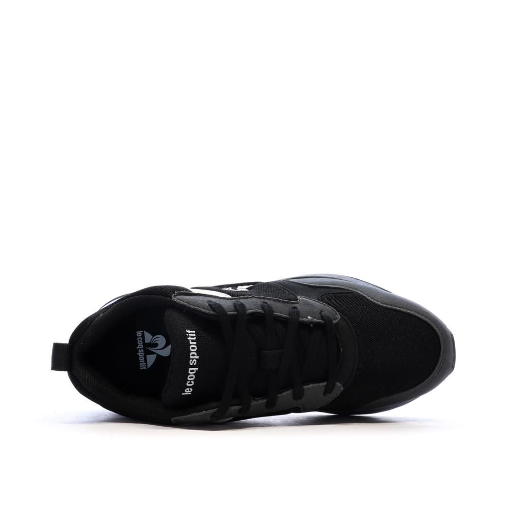 Baskets Noir Garçon Le Coq Sportif R500 Sport vue 4