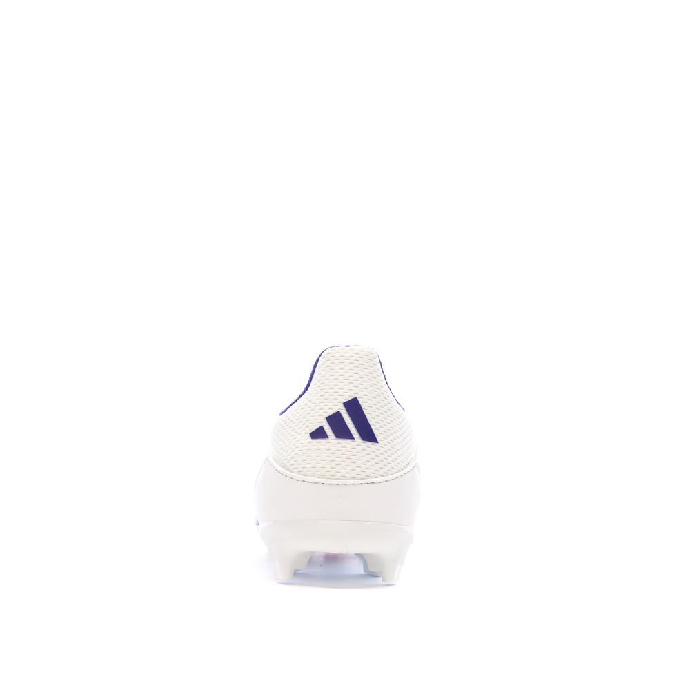Chaussures de Foot Blanc/Bleu Junior Adidas F50 League FG/MG vue 3