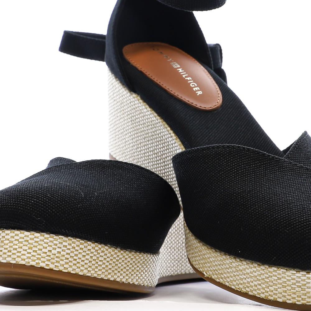 Sandales Noires Femme Tommy Hilfiger FW0FW08657 vue 7