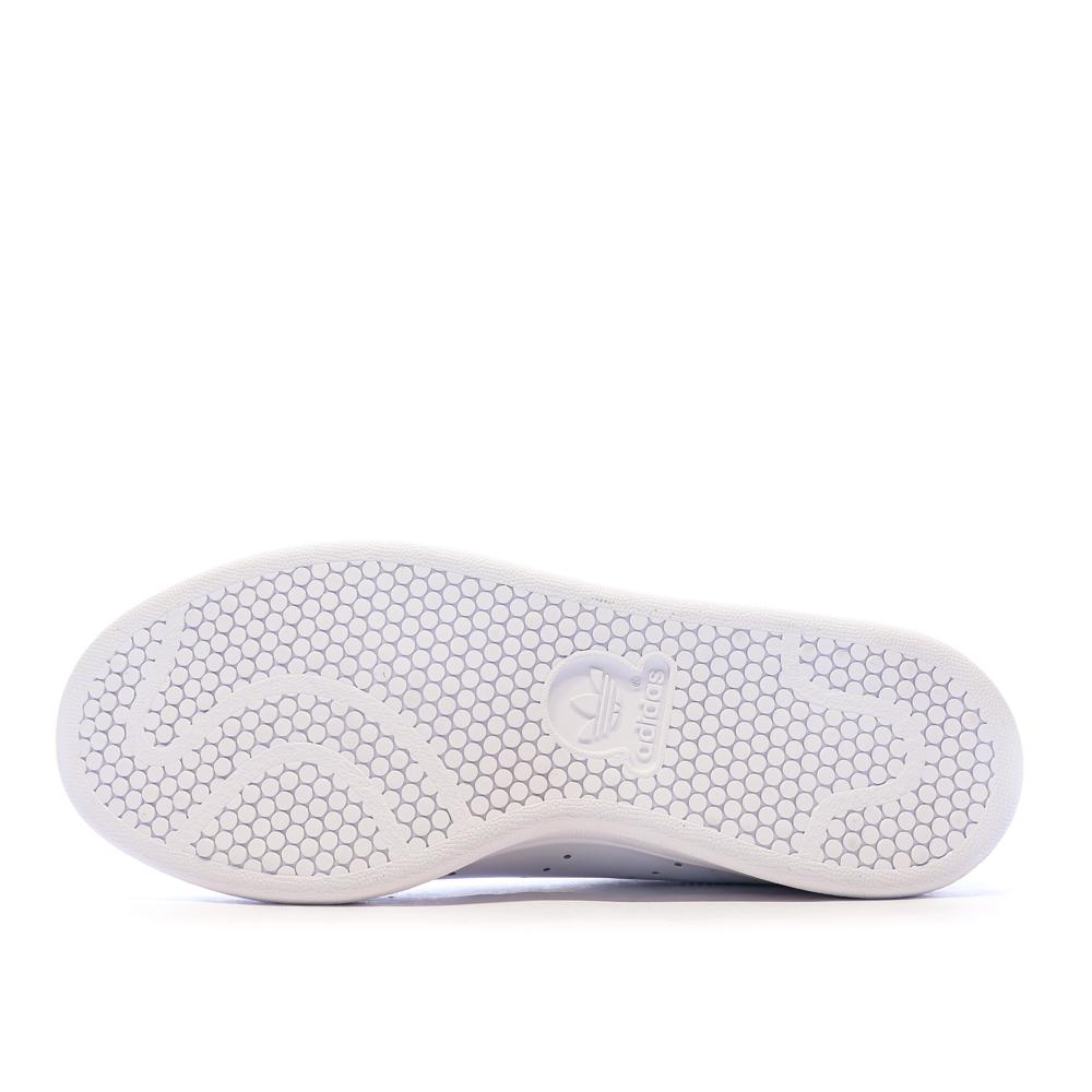 Baskets Blanches/Roses Fille Adidas Stan Smith vue 5