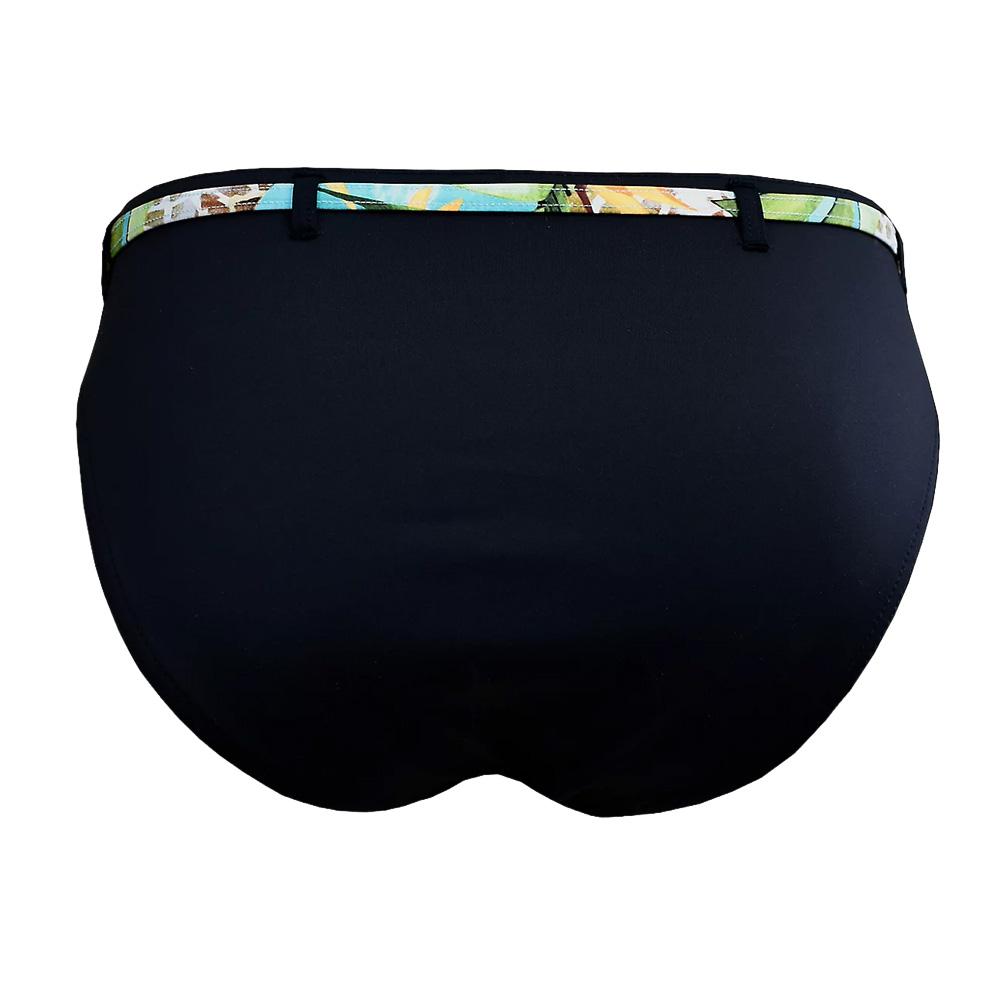 Braguita de bikini negra para mujer «Grain de Sable» con colgante ver 2