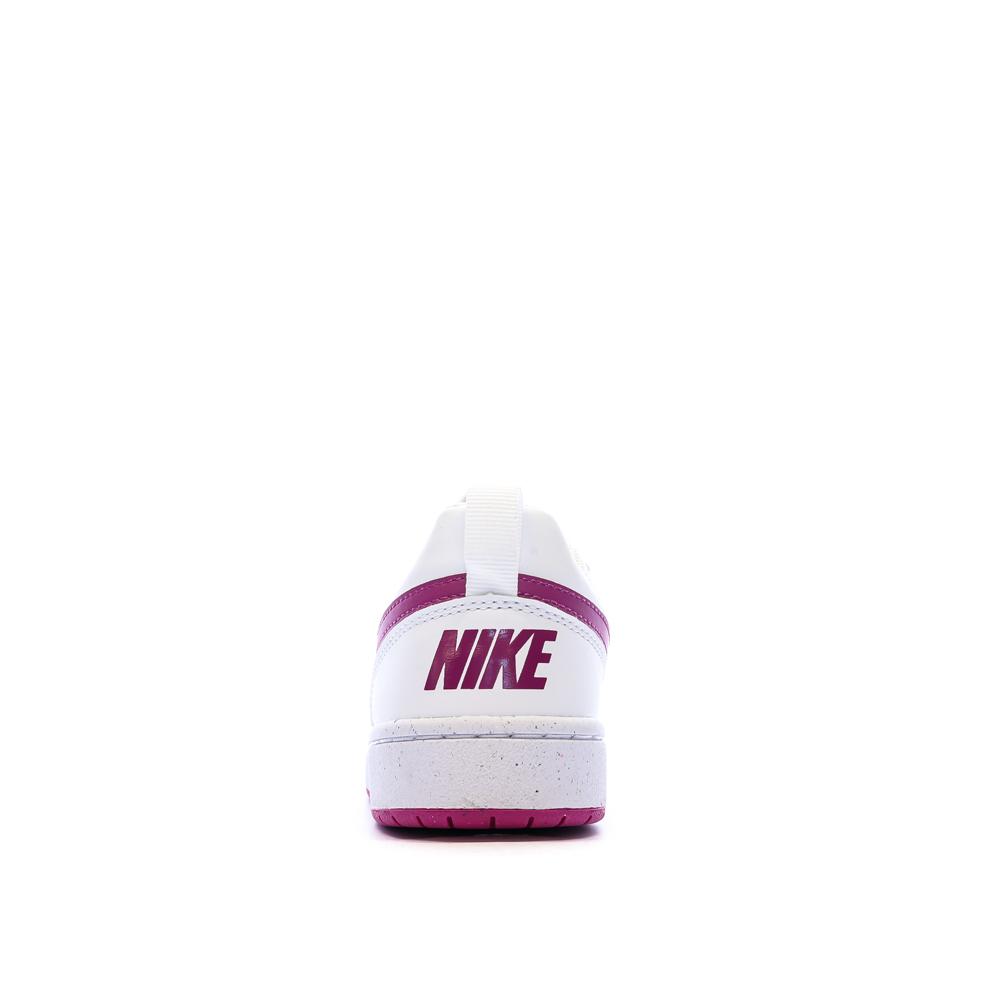 Baskets Blanche/Prune Femme Nike Court Borough Low Recraft vue 3
