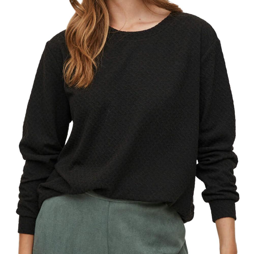 Pull Noir Femme Vila Structa pas cher