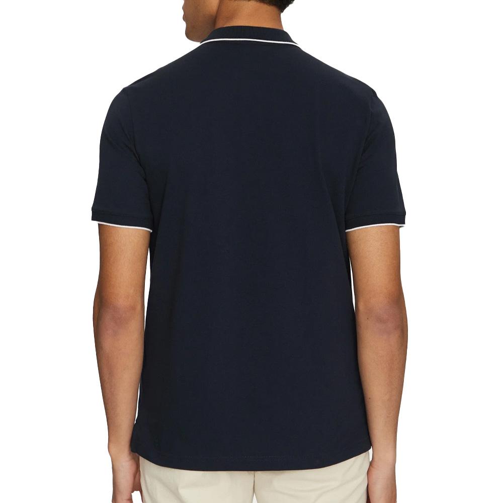 Polo Marine Homme Calvin Klein Jeans Stretch vue 2