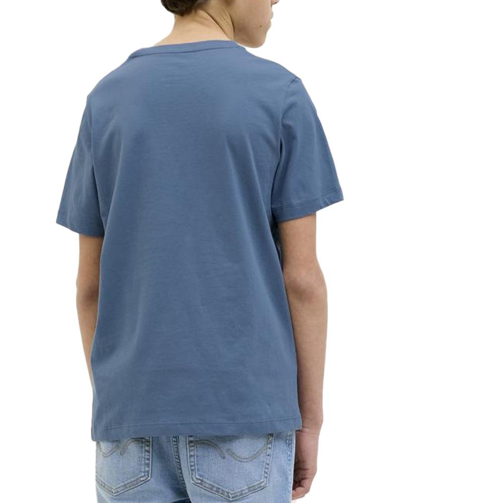T-shirt Bleu Ado Jack & Jones Hawaii 12269916 vue 2