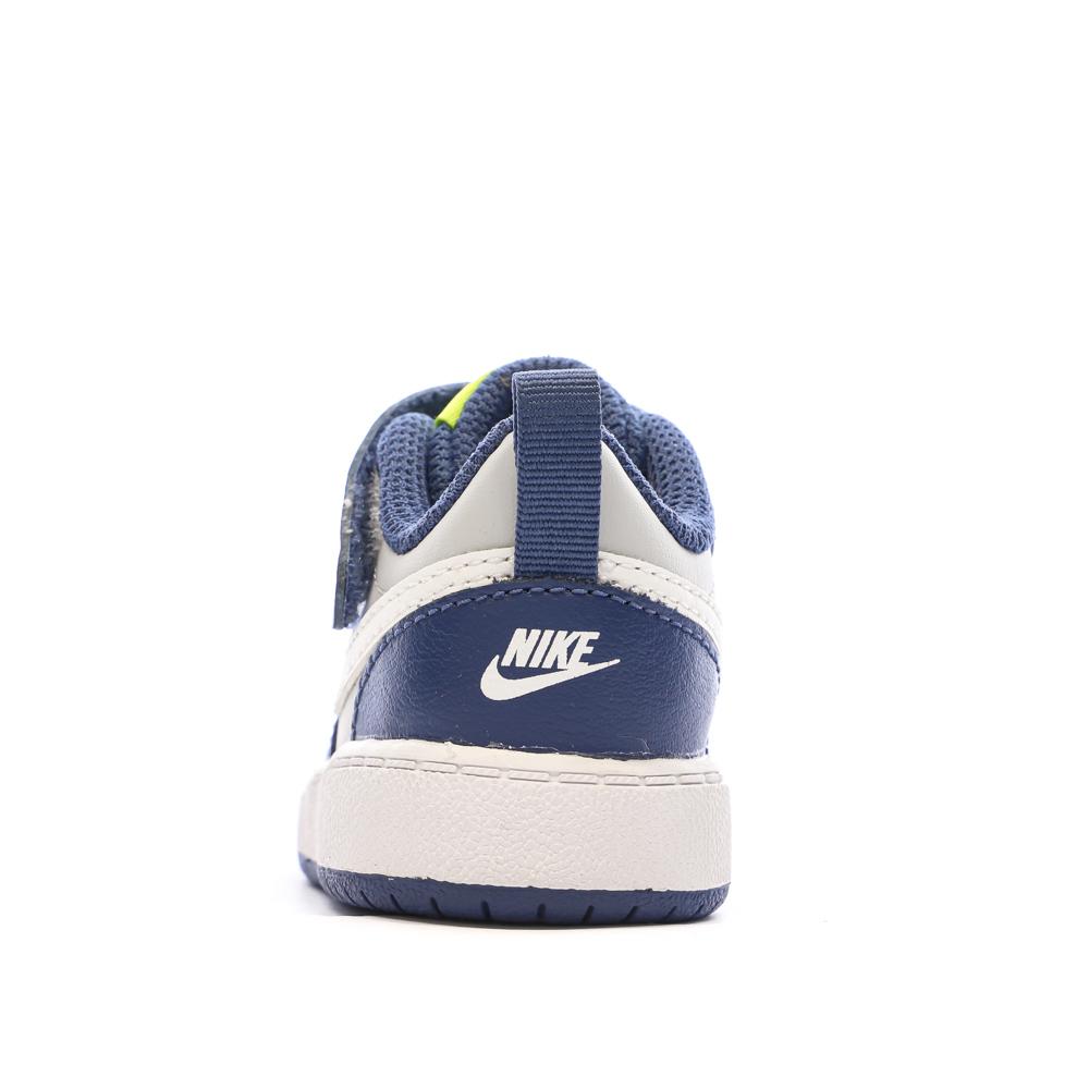 Baskets Bleu/Gris Garçon Nike Court Borough 2 vue 3