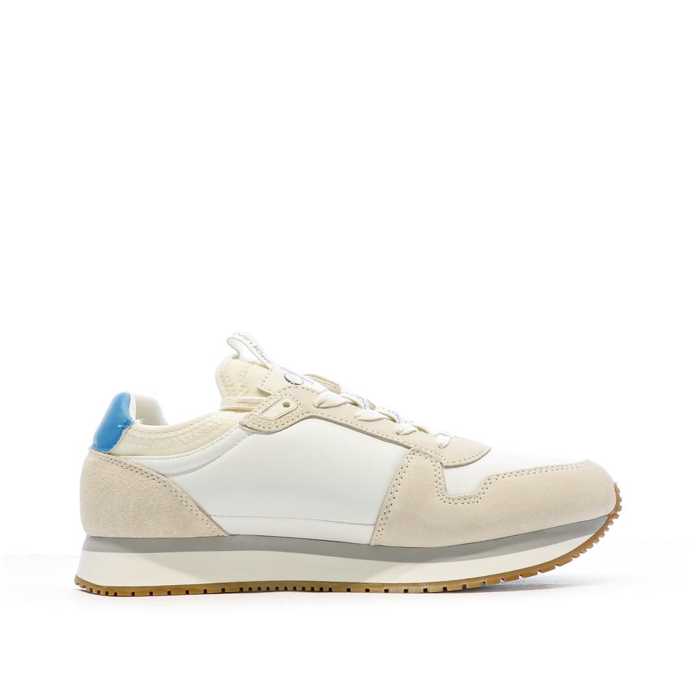 Baskets Blanche/Beige Homme Calvin Klein Jeans Runner Sock vue 2