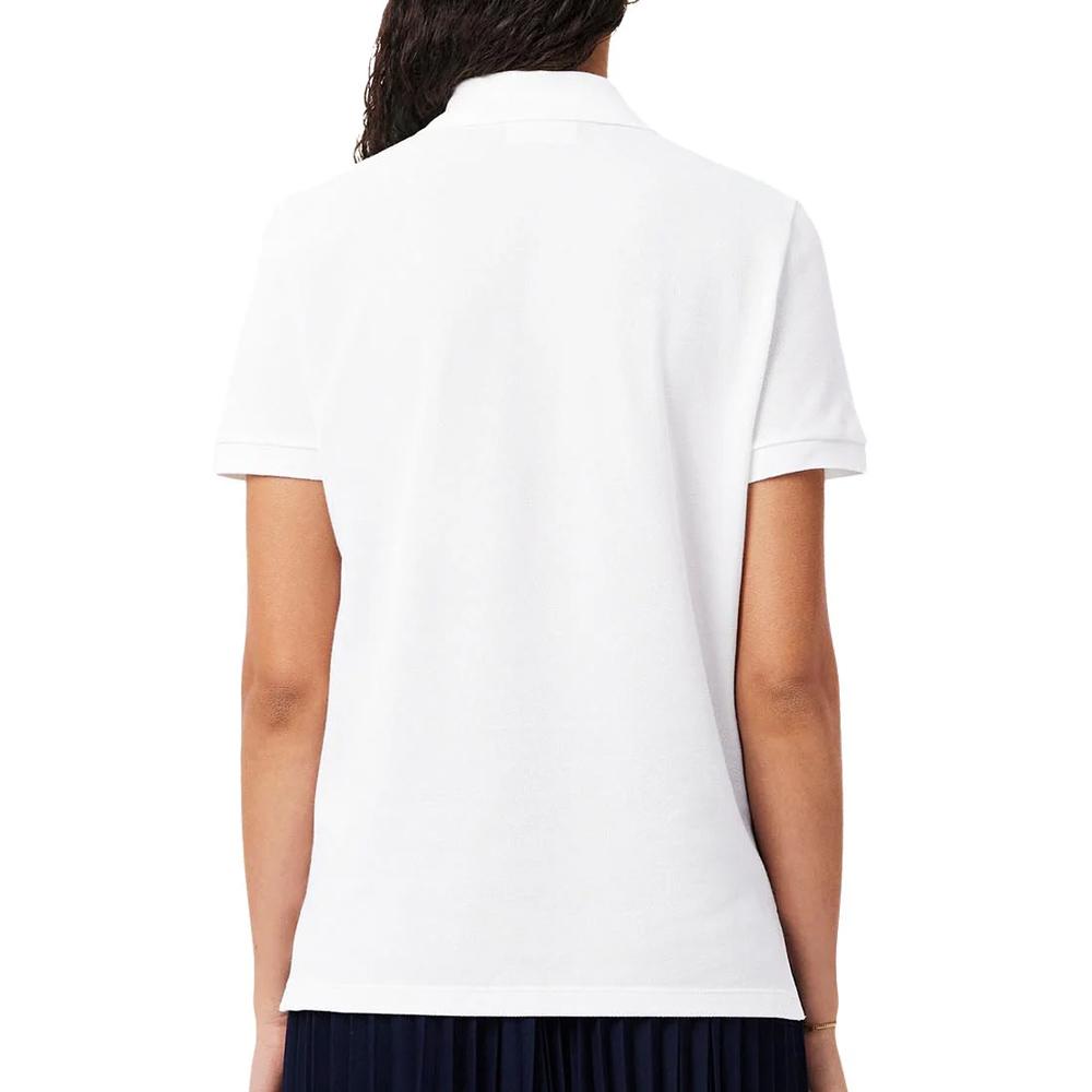 Polo Blanc Femme Lacoste Regular Fit vue 2