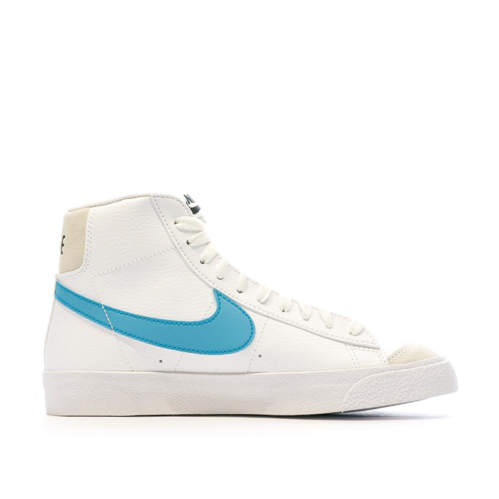Baskets Blanches Femme Nike Blazer Mid GS vue 2