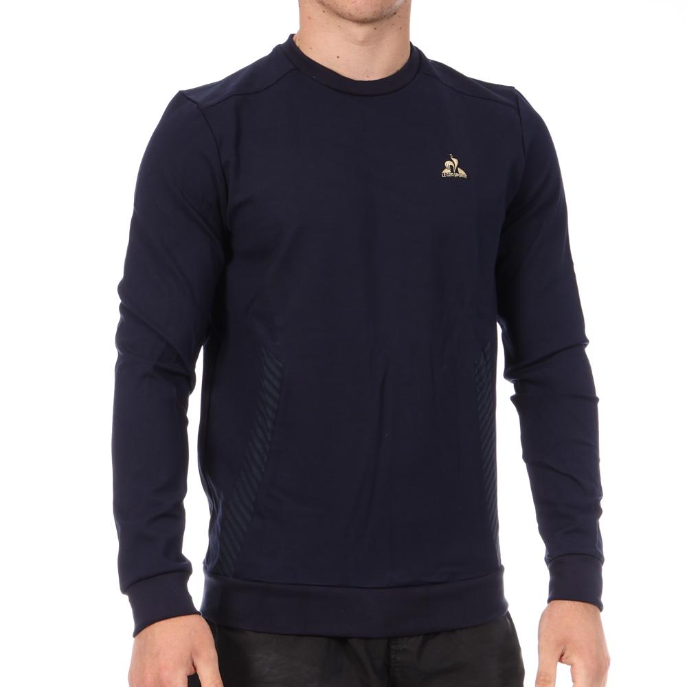 Sweat Noir Homme Le Coq Sportif Velvet pas cher
