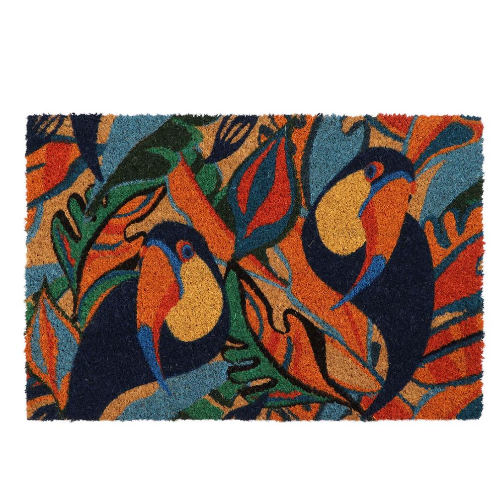 Tapis Extérieur Imprimé Multicolore Luance 60x40cmToucan pas cher