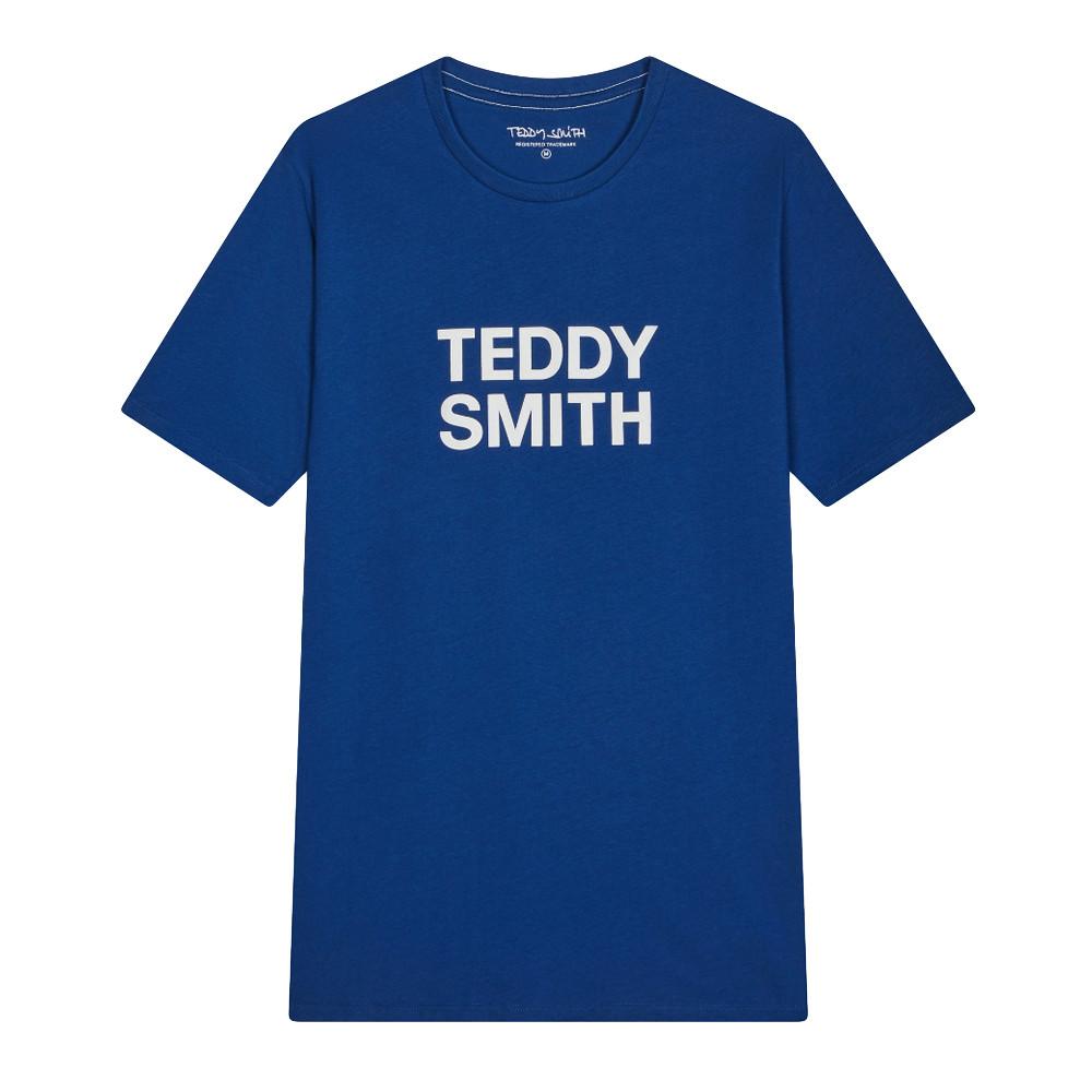 T-shirt Bleu Marine Garçon Teddy Smith Ticlass3 Mc pas cher