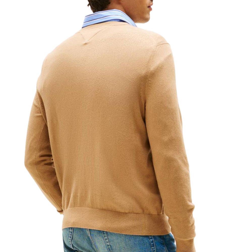 Pull Marron Homme Tommy Hilfiger Pima MW0MW28046 vue 2