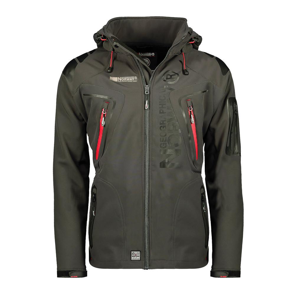 Blouson Gris/Vert Homme Geographical Norway Techno pas cher