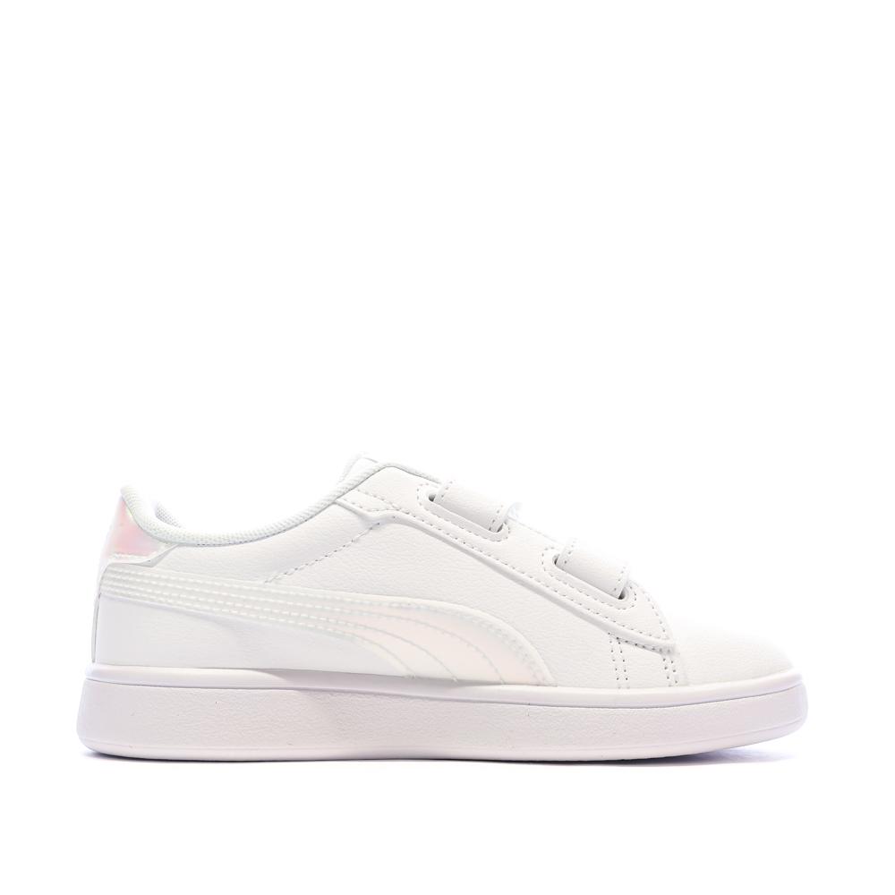 Zapatillas blancas para niña Puma Smash 3.0 HoloS ver 2