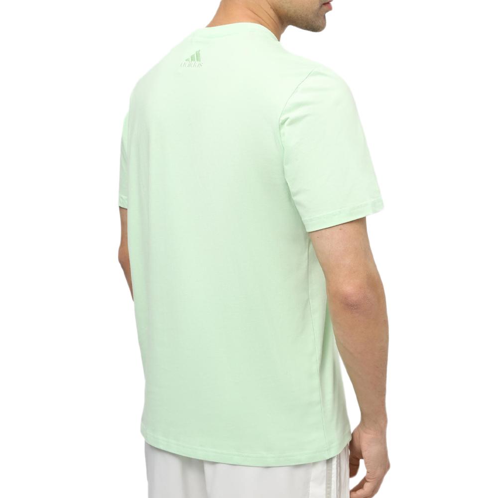 T-shirt Vert Homme Adidas IS1302 vue 2