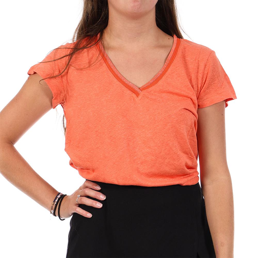 Freeman Women’s Coral T-Shirt, size Ribbon affordable