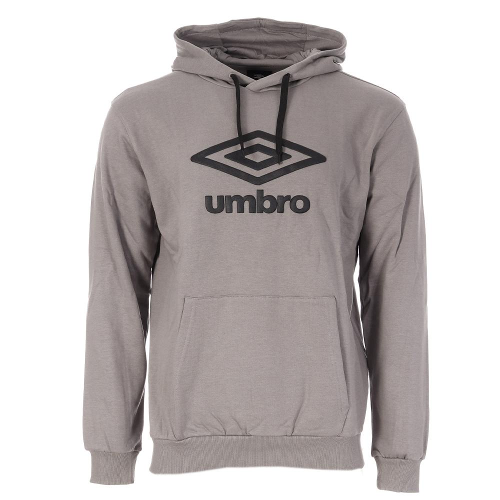 Sweat à Capuche Gris Homme Umbro Bas Net pas cher