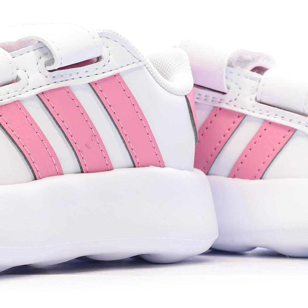 Baskets Blanches/Roses Bébé Fille Adidas Grand Court 2.0 vue 7