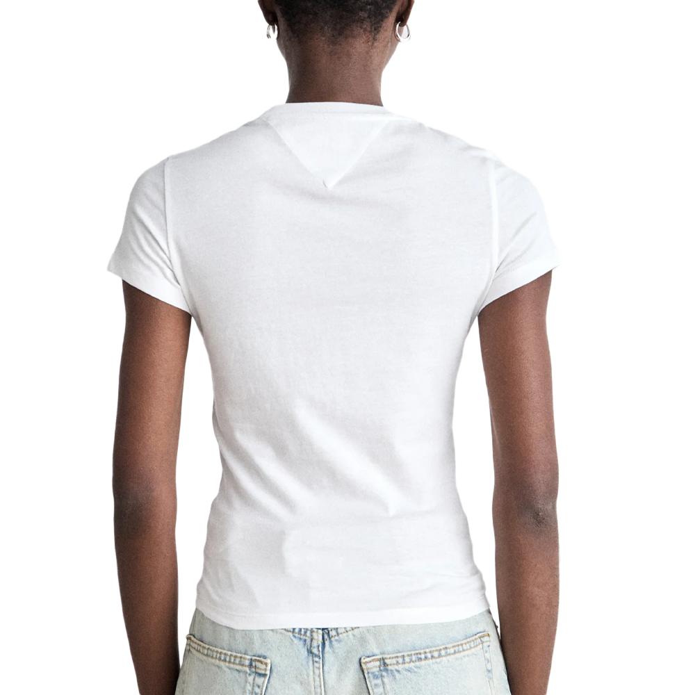 T-shirt Blanc Femme Tommy Hilfiger Tjw vue 2