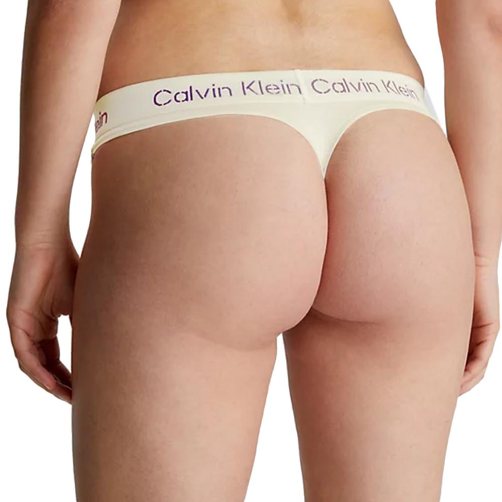 String Beige Femme Calvin Klein Jeans Thong vue 2