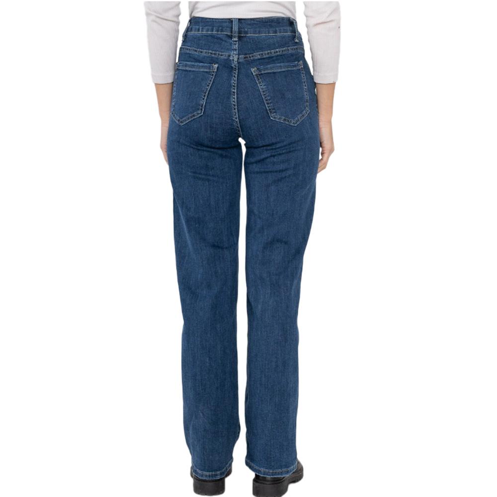 Jeans Bleu Femme My Tinas Jean Wide Leg Boutons vue 2
