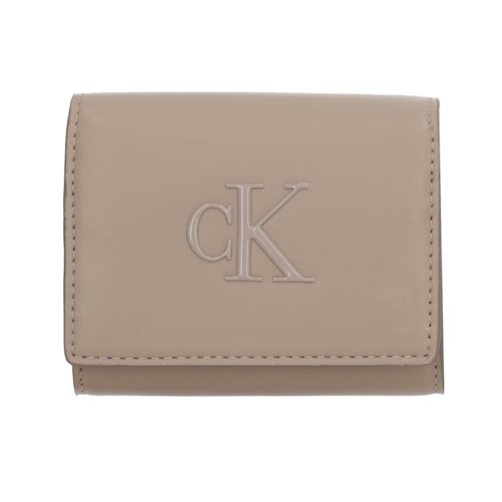 Portefeuille Marron Femme Calvin Klein Jeans Bold pas cher