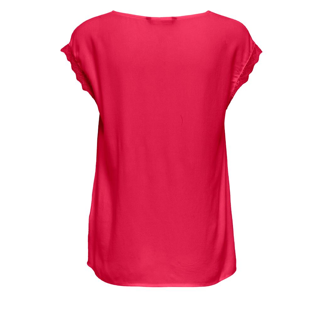 T-Shirt Rouge Femme Only Pelina vue 2
