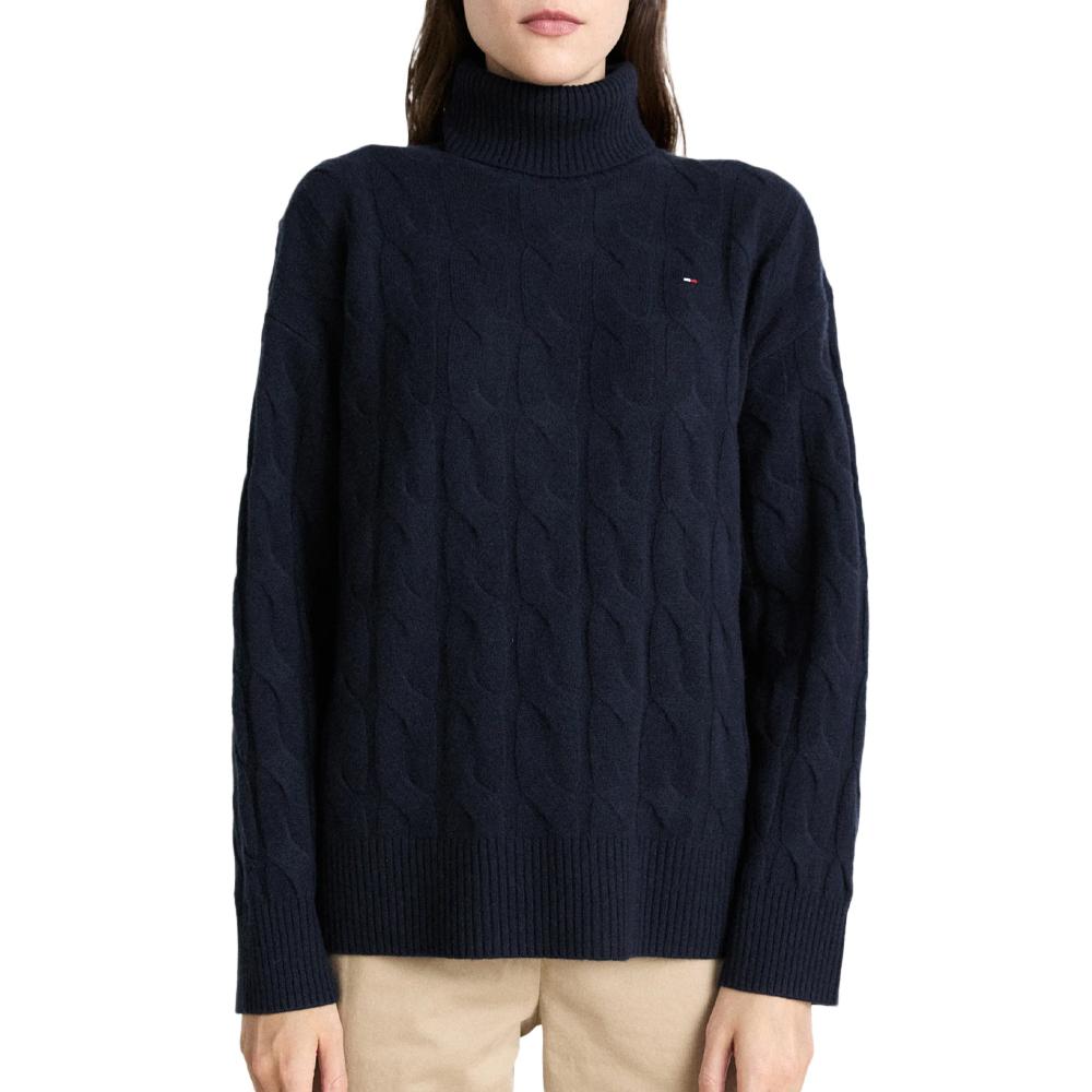 Pull Marine Femme Tommy Hilfiger Soft pas cher