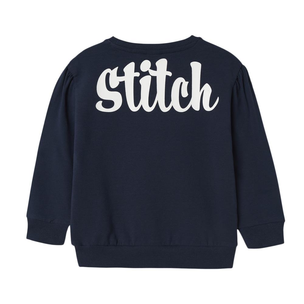 Sweat Marine Fille Name it Stitch vue 2
