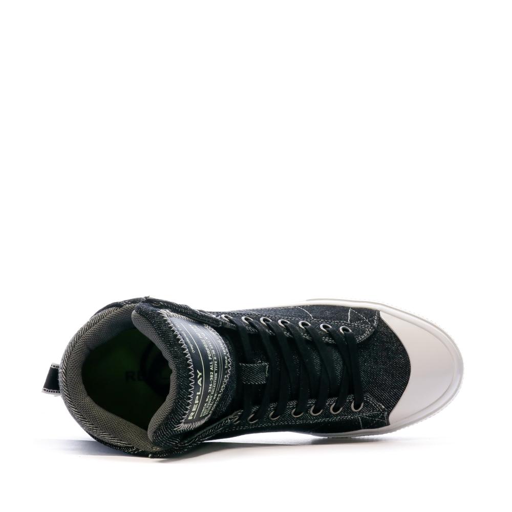 Baskets Marine Homme Replay Snap High Denim vue 4