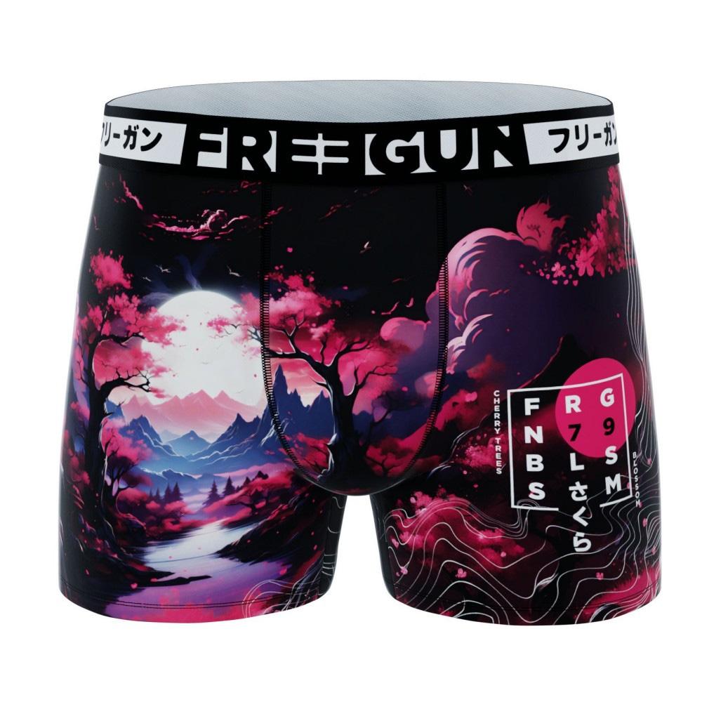 Boxer Noir/Rose Garçon Freegun Cerisier pas cher