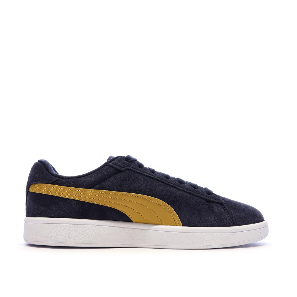 Zapatillas deportivas azul marino/amarillas para hombre Puma Smash 3.0 ver 2